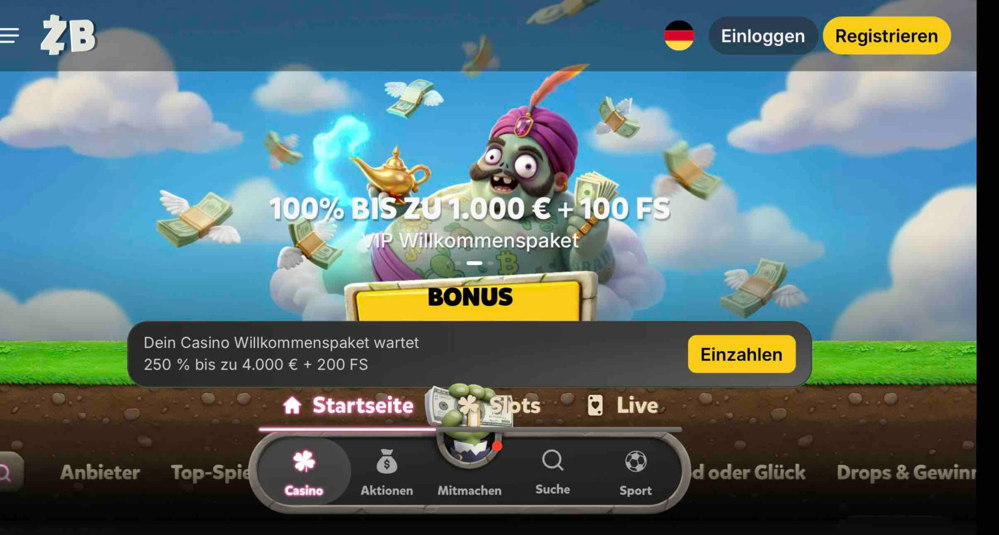 Zombillion – 250 % bis zu 4.000 €