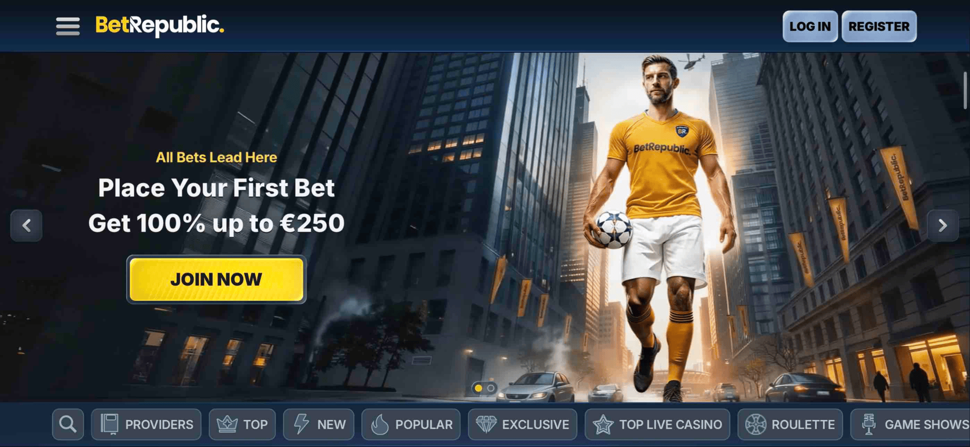 BetRepublic – Willkommenspaket und VIP-Reise